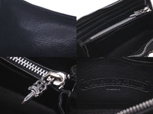 Load image into Gallery viewer, CHROME HEARTS クロムハーツ 全面 ピラミッド ボックス CHプラス スタッズ 長財布 ブラック シルバー925 レザー 美品 中古 60439