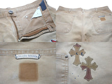 Load image into Gallery viewer, 新品未使用 CHROME HEARTS × SEX RECORDS クロムハーツ×セックスレコーズ カーペンターパンツ クロスパッチ サイズ34 中古 60441