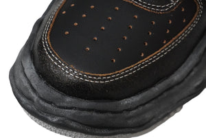 新品未使用 Maison MIHARA YASUHIRO メゾン ミハラヤスヒロ スニーカー ウェイン クラッキングレザー サイズ43 A12FW715 中古 60466