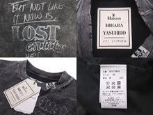 Load image into Gallery viewer, 新品未使用 Maison MIHARA YASUHIRO メゾン ミハラヤスヒロ ブリーチ 半袖Ｔシャツ ブラック 猫 サイズ36 BI2TS633 中古 60467