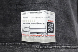 新品未使用 Maison MIHARA YASUHIRO メゾン ミハラヤスヒロ ブリーチ 半袖Ｔシャツ ブラック 猫 サイズ36 BI2TS633 中古 60467