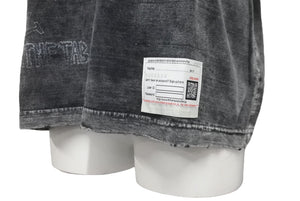 新品未使用 Maison MIHARA YASUHIRO メゾン ミハラヤスヒロ ブリーチ 半袖Ｔシャツ ブラック 猫 サイズ36 BI2TS633 中古 60467