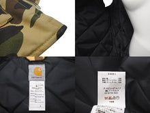 Load image into Gallery viewer, A BATHING APE × CARHARTT アベイシングエイプ カーハート ダック ワークベスト 06AW サイズS カモ柄 ACE-04704 美品 中古 60476