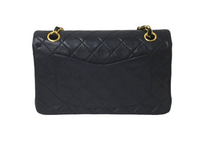 CHANEL シャネル チェーンショルダーバッグ マトラッセ23 Wフラップ 1番台 ラムスキン ブラック ゴールド金具 美品 中古 60479