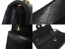 Load image into Gallery viewer, CHANEL シャネル チェーンショルダーバッグ マトラッセ23 Wフラップ 1番台 ラムスキン ブラック ゴールド金具 美品 中古 60479