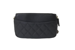 極美品 CHANEL シャネル ココマーク ウォレットチェーン ショルダーバッグ 31番台 キャビアスキン ブラック 中古 60483