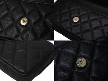 Load image into Gallery viewer, 極美品 CHANEL シャネル ココマーク ウォレットチェーン ショルダーバッグ 31番台 キャビアスキン ブラック 中古 60483