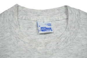 VINTAGE 1995年 野茂英雄 半袖Ｔシャツ ロサンゼルス ドジャース MLB 霜降りグレー コットン サイズM 美品 中古 60517