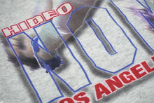 Load image into Gallery viewer, VINTAGE 1995年 野茂英雄 半袖Ｔシャツ ロサンゼルス ドジャース MLB 霜降りグレー コットン サイズM 美品 中古 60517