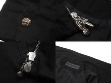 Load image into Gallery viewer, CHROME HEARTS クロムハーツ STREET MEAT JACKET CTN CNVSワークジャケット ブラック サイズL 美品 中古 60535
