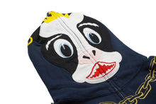Load image into Gallery viewer, A BATHING APE アベイシングエイプ ホルスタイン フルジップアップパーカー コットン ネイビー 刺繍 サイズM 美品 中古 60541