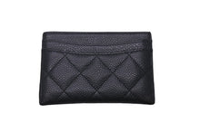 Load image into Gallery viewer, 極美品 CHANEL シャネル カードケース 22番台 ココマーク ブラック キャビアスキン ゴールド金具 中古 60548