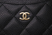 Load image into Gallery viewer, 極美品 CHANEL シャネル カードケース 22番台 ココマーク ブラック キャビアスキン ゴールド金具 中古 60548