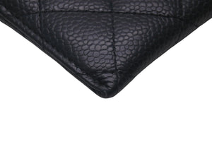 極美品 CHANEL シャネル カードケース 22番台 ココマーク ブラック キャビアスキン ゴールド金具 中古 60548