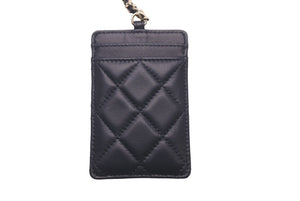 極美品 CHANEL シャネル カードケース マトラッセ チェーン