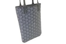 Load image into Gallery viewer, 極美品 GOYARD ゴヤール ハンドバッグ ポワティエ ヘリンボーン柄 グレー ホワイト 中古 60553