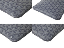 Load image into Gallery viewer, 極美品 GOYARD ゴヤール ハンドバッグ ポワティエ ヘリンボーン柄 グレー ホワイト 中古 60553