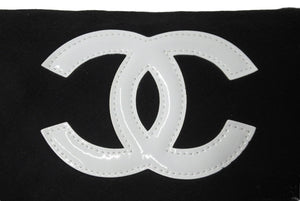 CHANEL シャネル ショルダーバッグ ココマーク パイル ブラック シルバー金具 ノベルティー 美品 中古 60555