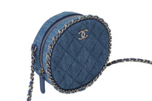 Load image into Gallery viewer, 新品同様品 CHANEL シャネル ショルダーバッグ ココマーク 28番台 マトラッセ デニム ブルー シルバー金具 中古 60565
