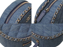 Load image into Gallery viewer, 新品同様品 CHANEL シャネル ショルダーバッグ ココマーク 28番台 マトラッセ デニム ブルー シルバー金具 中古 60565