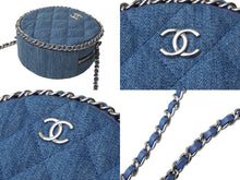Load image into Gallery viewer, 新品同様品 CHANEL シャネル ショルダーバッグ ココマーク 28番台 マトラッセ デニム ブルー シルバー金具 中古 60565