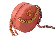 Load image into Gallery viewer, CHANEL シャネル ショルダーバッグ チェーン ココマーク ラムスキン ラウンド型 ピンク ゴールド金具 美品 中古 60566