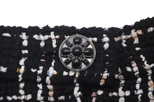 Load image into Gallery viewer, 極美品 CHANEL シャネル ツイード パンツ マルチカラー ブラック ビジュー ジップ ボトムス P61105V46414 サイズ34 中古 60575