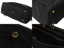Load image into Gallery viewer, 極美品 FENDI フェンディ × PORTER ポーター 2WAYハンドバッグ ピーカブー 7VA388 ナイロン ブラック ゴールド金具 中古 60590