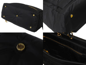 極美品 FENDI フェンディ × PORTER ポーター 2WAYハンドバッグ ピーカブー 7VA388 ナイロン ブラック ゴールド金具 中古 60590