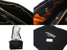 Load image into Gallery viewer, 極美品 FENDI フェンディ × PORTER ポーター 2WAYハンドバッグ ピーカブー 7VA388 ナイロン ブラック ゴールド金具 中古 60590