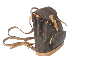 LOUIS VUITTON ルイヴィトン リュック デイパック 廃番 ミニモンスリ モノグラム M51137 美品 中古 60600