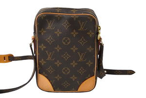 極美品 LOUIS VUITTON ルイヴィトン ショルダーバッグ ダヌーブ ブラウン モノグラム M45266 中古 60601