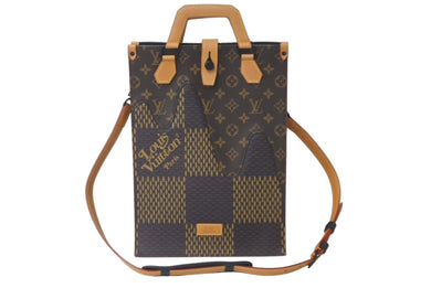 新品同様品 LOUIS VUITTON ルイヴィトン NIGO ニゴー ダミエ エベヌジャイアント モノグラム ミニトート N40355 中古 60602