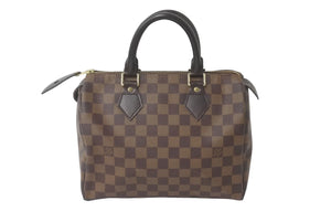 極美品 LOUIS VUITTON ルイヴィトン ハンドバッグ スピーディ25 ダミエキャンバス ブラウン N41532 中古 60607