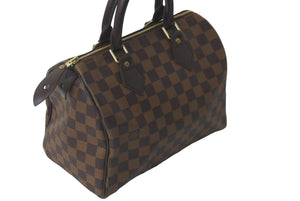 極美品 LOUIS VUITTON ルイヴィトン ハンドバッグ スピーディ25 ダミエキャンバス ブラウン N41532 中古 60607