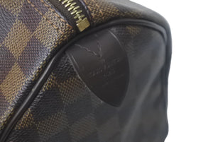 極美品 LOUIS VUITTON ルイヴィトン ハンドバッグ スピーディ25 ダミエキャンバス ブラウン N41532 中古 60607