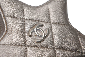 新品同様品 CHANEL シャネル スターコインケース マトラッセ ラムスキン ココマーク 星型 バッグチャーム ゴールド 中古 60627
