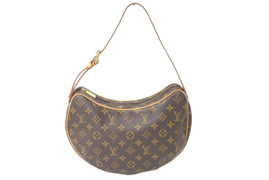 極美品 LOUIS VUITTON ルイ ヴィトン ショルダーバッグ クロワッサンMM M51512 モノグラムキャンバス ブラウン 中古 60629
