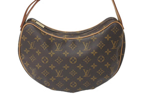 極美品 LOUIS VUITTON ルイ ヴィトン ショルダーバッグ クロワッサンMM M51512 モノグラムキャンバス ブラウン 中古 60629