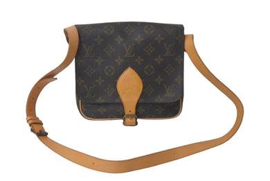 LOUIS VUITTON ルイヴィトン ショルダーバッグ カルトシエールMM M51253 モノグラム ブラウン 美品 中古 60631
