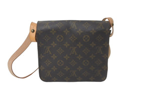LOUIS VUITTON ルイヴィトン ショルダーバッグ カルトシエールMM M51253 モノグラム ブラウン 美品 中古 60631