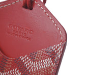 Load image into Gallery viewer, GOYARD ゴヤール パスケース カードケース カードホルダー ショワズール ストラップ レッド ヘリンボーン 美品 中古 60642
