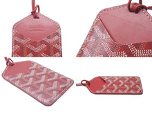 Load image into Gallery viewer, GOYARD ゴヤール パスケース カードケース カードホルダー ショワズール ストラップ レッド ヘリンボーン 美品 中古 60642