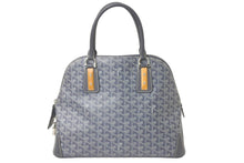 Load image into Gallery viewer, GOYARD ゴヤール ハンドバッグ サックヴァンドームMM ヘリンボーン柄 M206926 PVC レザー グレー 美品 中古 60645