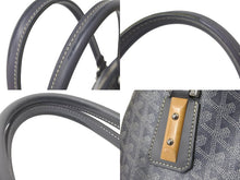 Load image into Gallery viewer, GOYARD ゴヤール ハンドバッグ サックヴァンドームMM ヘリンボーン柄 M206926 PVC レザー グレー 美品 中古 60645