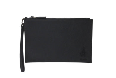 PRADA プラダ クラッチバッグ セカンドバック トラベルポーター サフィアーノ レザー ブラック 美品 中古 60653