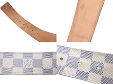 Load image into Gallery viewer, LOUIS VUITTON ルイヴィトン ベルト イニシャル ダミエ アズール サンチュール 34/85 M9609 ゴールド金具 良品 中古 60655