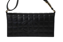 Load image into Gallery viewer, CHANEL シャネル ハンドバッグ ワンショルダー チョコバー ココマーク 7番台 ブラック ラムスキン ゴールド金具 美品 中古 60664