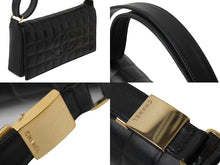 Load image into Gallery viewer, CHANEL シャネル ハンドバッグ ワンショルダー チョコバー ココマーク 7番台 ブラック ラムスキン ゴールド金具 美品 中古 60664