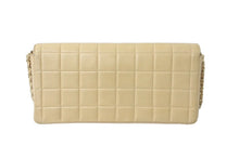 Load image into Gallery viewer, CHANEL シャネル チョコバー チェーンショルダーバッグ ラムスキン 7番台 ベージュ ココマーク ゴールド金具 美品 中古 60670